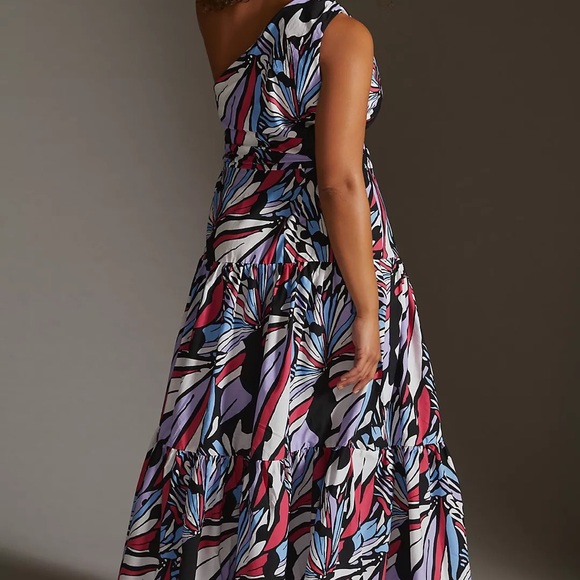 Maeve One-Shoulder Printed Midi Dress - Picture 5 of 5